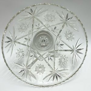 ⭐️Anchor Hocking - Vintage (1960s) Star of David Prescut punch bowl.